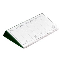 T050 Fekvő asztali naptár, zöld, külső